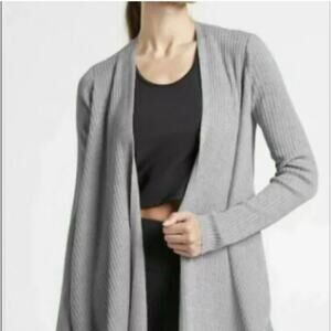 Athleta Women's Gray Open Front Sweater